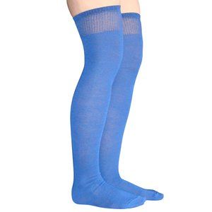 Solid Royal Blue Thigh Highs
